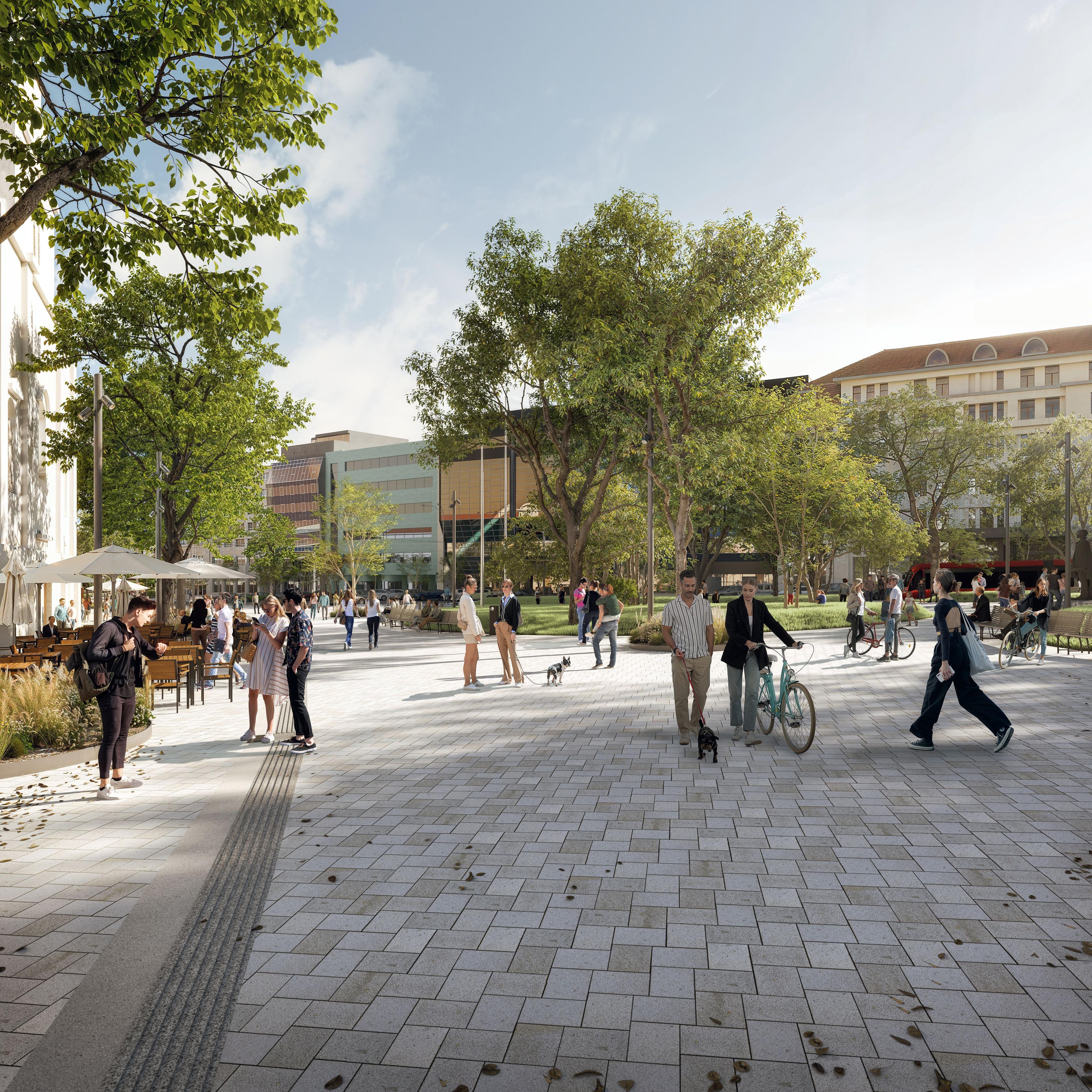 Vizualizácia Živé námestie 2